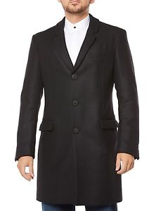 NUOVO DRYKORN CAPPOTTO GIACCA UOMO 111502 FERNIE CAPPOTTO DI LANA NERO UOMO
