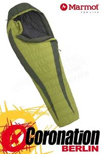 Marmot Never Winter long +5/+0/-15 Daunen Schlafsack Hemlock Dark Cedar (Links)