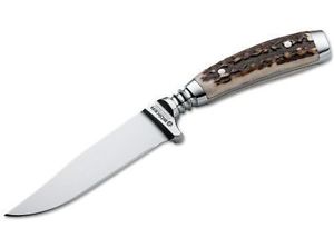 Böker Gobec Nicker Hirschhorn Jagdmesser Tracht PLUS Ni-Glo Safety Marker