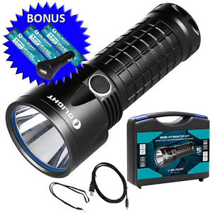 OLIGHT SR52 RECHARGEABLE LED TORCH KIT INCLUDING 3400MAH BATTERIES (FOL-SR52K)