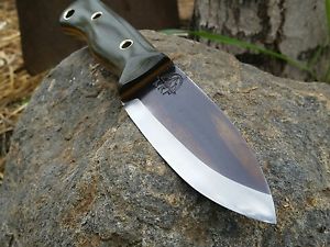 KRF 0-1 Custom Bushcraft /Survival /Camping/ Knife O.D Green USA Made