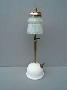Tilley lamp Green shade Tilly reproduction gallery oil lamp stands 24"   TL16