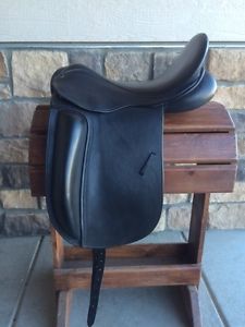 Used County Fusion Dressage Saddle 17.5" Seat XX Wide Tree