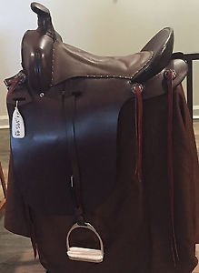 New 15" Yoder Amish Crafted Plantation Saddle, 6.5" Gullet, Lightweight 22 lbs