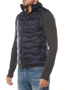 NUOVO BLAUER GILET UOMO GIACCA PIUMINO 16WBLUX03058 004293 BLU SCURO