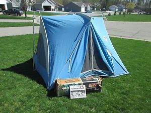 VTG COLEMAN COMPACT THREE Horizon Blue TENT w/ Box Instructions Stakes EXCELLENT