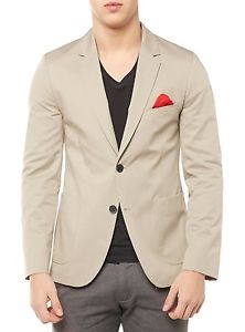 NUOVO HUGO BOSS GIACCA DA UOMO UOMO 50309012 ANDTOS BEIGE UOMO