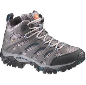 NEW MERRELL MOAB MID WOMEN'S BOOT SHOE MID CUT HIKING TRAVEL PEWTER SIZE US 6