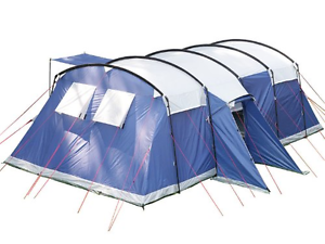 10 person berth Group & Family Tunnel Tent with Sewn-in-Groundsheet