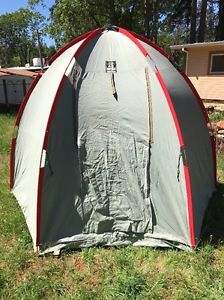 Vintage 1964 Thermos Pop Tent Model 8117 & 8118 4 person was called 9' Giant