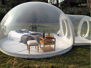 Stargaze Outdoor Eco Friendly Single Tunnel Inflatable Luxury Dome Bubble Tent