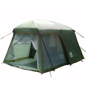Camping Tent Double Layer Outdoor Tents Set 2 Rooms 3-4 Person Family Large-Tent