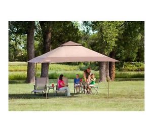 Camping Canopy For Outdoor Beach Picnic Gazebo Shelter 13' x 13' Brown New