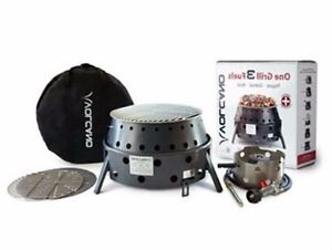 New Volcano 3 Portable Propane Collapsible Outdoor Camping Grill /Stove 20-300