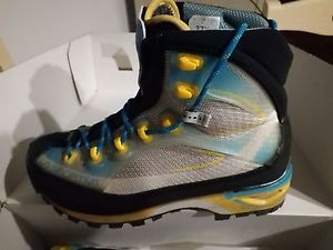 Scarpone Alpinismo Ferrate alta quota TRANGO CUBE GTX W LA SPORTIVA, blu/yellow