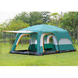 Waterproof Family Breathable Tents Large Camping  6-12 Outdoor Moving House Tent