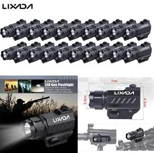 20X LED Tactical Gun Flashlight Handgun Torch Light 2 Modes Maximum 600LM U3M9