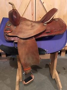 15"+ Tex Tan TexFlex Barrel Saddle