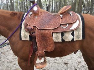 Vintage Western Show Saddle Trophy Tack brand Trophy Saddle