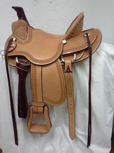 Rocking R Saddlery 16" A-Fork Roping Saddle #739 Regular Quarter Horse Bars New