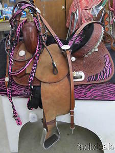 Circle Y Proven Youth Barrel Saddle 13" Complete Matching Set Outfit MINT Used