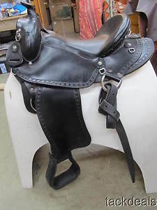 Imus 4 Beat Gaited Horse Saddle Black 15" Lightly Used NICE
