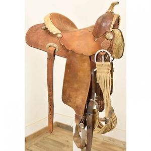 Used 13.5" Ammerman Barrel Racing Saddle Code: U135AMMERMAN12CB