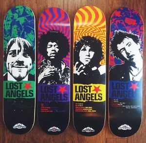 RARE NOS LOST ANGELS SKATEBOARD SERIES COBAIN HENDRIX MORRISON VICIOUS Punk
