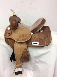 Rocking R 13" #336 Western Youth Barrel Saddle Used Full Quarter Horse Bar