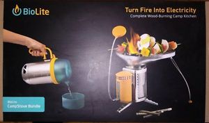 Biolite Camp Stove With Grill Portable Kettlepot Attachments And Flexlight