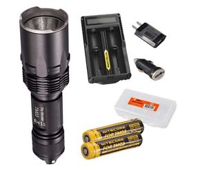 Outdoor Flashlight with Rechargeable Batteries Lumentac Battery Organizer New