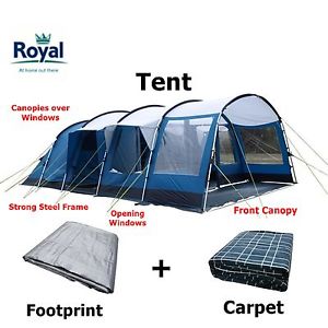 Royal Charlecote 6 Berth Tent - Package Price with Carpet & Footprint
