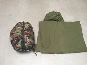 Dutch Army M90 arctic sleeping bag and dutch OG Bivy Bag Bush craft MTP SAS
