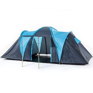 Skandika Hammer Fest 4 Spacious Dome Tent - Blue/Black, 4 Persons