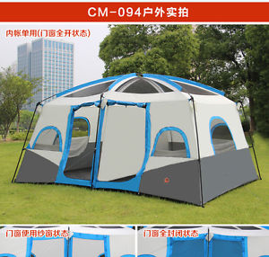 outdoor tent 10-12 man hiking opportunites with double tents