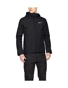 Berghaus Men's Paclite Storm Shell Jacket Black / Black Large -
