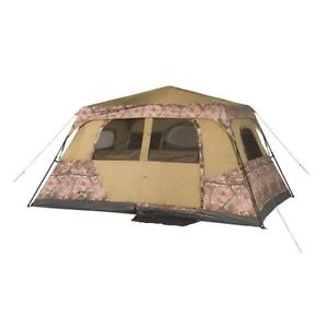 Camping Tents 8 Person Camo Realtree Instant Cabin Tent Outdoor Family Shelter