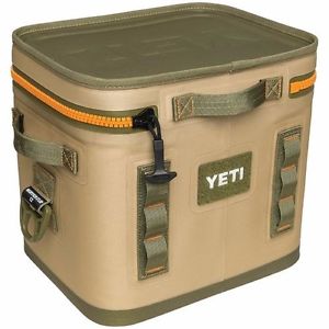 Yeti Hopper Flip 12 BrandNEW Portable Cooler FieldTan/Blaze Orange YHOPF12G NWT!