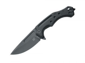 Einhandmesser FKMD Desert Fox G-10 N690 Linerlock Taschenmesser Fingerring Clip