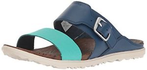 Tg 37 EU| Merrell Around Town Buckle Slide Print, Sandali Donna, Blu (Poseidon),
