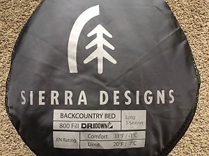 Sierra Designs Backcountry Bed 800 LONG 3 Season Sleeping Bag