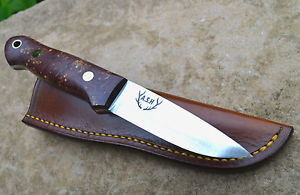 Bushcraft knife hand made woodlore style.
