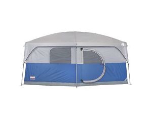 Coleman® Hampton 9-Person Tent Cabin 2 Rooms Hinged Door Fits Queen Beds (3)