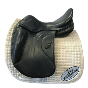 Used Amerigo Siena Classic Pinerolo Dressage Saddle - Size 17.5" - Black