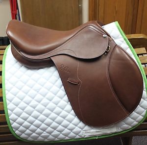 NEW Pessoa GenX Natural Close Contact Saddle - 17" Medium (XCH) Forward Flap