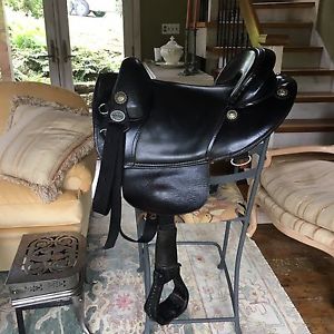 15.5" Bob Marshall Sports Saddle. Pristine condition!! Black end leather