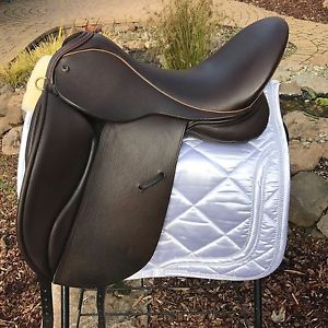 JRD Brown Dressage Saddle--Medium Wide