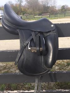 LIKE NEW CWD 17.5 Monoflap Dressage Saddle -price includes girth, leather, irons