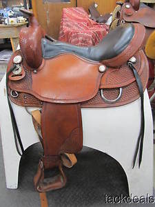 Tennessean Golden Supreme Gaited Horse Trail Saddle 17" Lightly Used