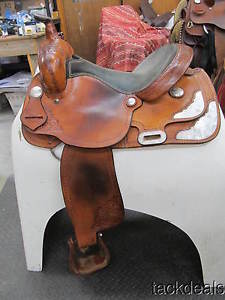 Teskeys of TX Custom Show Saddle 15" FQHB Lightly Used